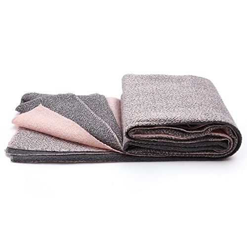 Mujeres Mantas Bufanda Señora Pashmina Invierno Otoño Tartán Enrejado Mantón Rosa