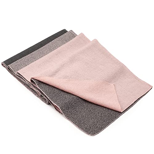 Mujeres Mantas Bufanda Señora Pashmina Invierno Otoño Tartán Enrejado Mantón Rosa