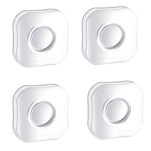 Nano Gel Pad Sticker,4 Piezas Soporte para Teléfono Nano Magic , Nano Magic Sticker, Soporte para Teléfono Nano Paste Antideslizante,para Teléfonos Celulares, Automóviles, Cocina, Baño, Oficina