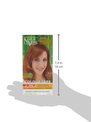 Naturaleza Y Vida Coloursafe Tinte Permanente Tono 6.43 Avellana - 150 ml