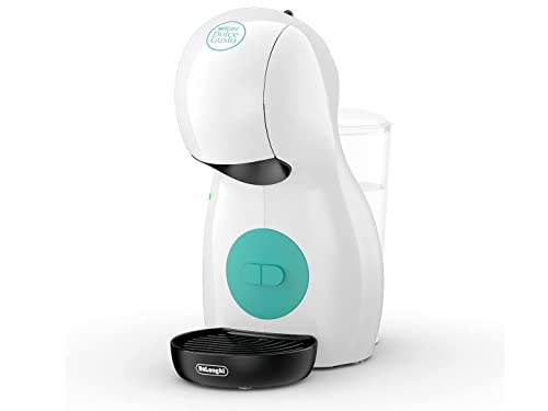 Nescafé Dolce Gusto Piccolo XS De'Longhi EDG210.W Cafetera de Cápsulas, 15 Bares de Presión, Diseño Compacto, 1400 W, Steel, Blanco
