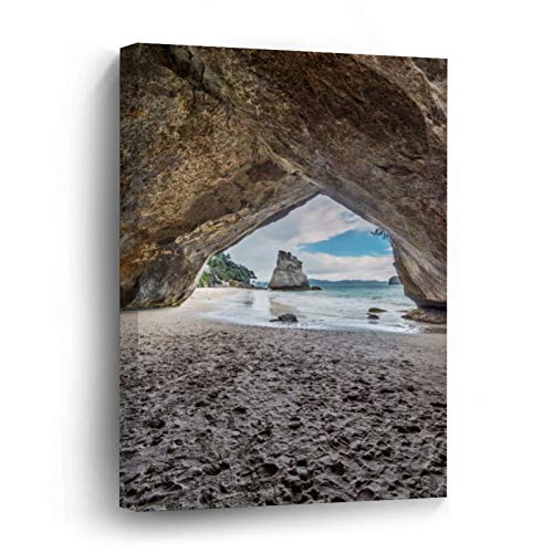 New Zealand, North Island, Coromandel Peninsula Canvas Picture Painting Artwork Wall Art Poto Framed Canvas Prints for Bedroom Living Room Home Decoration, Ready to Hanging 24"x36"