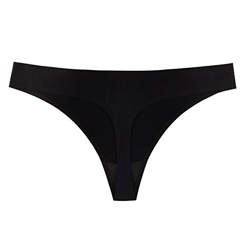 Nightease Ropa Interior Tanga de Seda de Hielo para Mujeres Paquete de 6 Sin Costura Bragas (S, Style7, s)