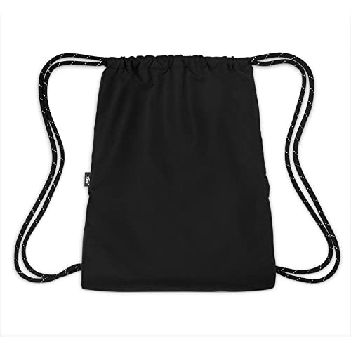 NIKE DC4245 NK HERITAGE DRAWSTRING - FA21 Sports bag unisex-adult black/black/white 1SIZE