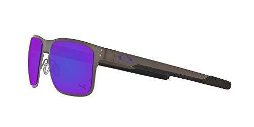 Oakley Men's Holbrook Metal Non-Polarized Iridium Square Sunglasses, Gunmetal, 55.0 mm