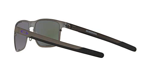 Oakley Men's Holbrook Metal Non-Polarized Iridium Square Sunglasses, Gunmetal, 55.0 mm