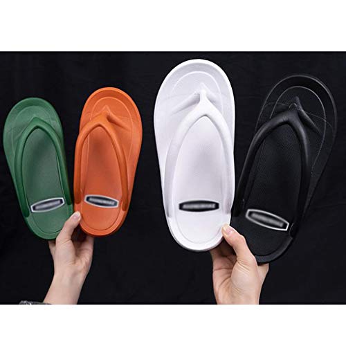 OMING Zapatillas de baño Baño de Suela Gruesa de Pelo, Moda de Verano, Sandalias y Zapatillas al Aire Libre, Pareja Coreana Naranja Zapatillas, Mujeres Zapatillas acogedoras (Color : A, Size : 34-35)