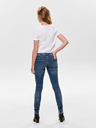 Only Onlcoral Superlow SK JNS BB Crya041 Noos Vaqueros Skinny, Azul (Dark Blue Denim Dark Blue Denim), 36/L30 (Talla del Fabricante: 28) para Mujer