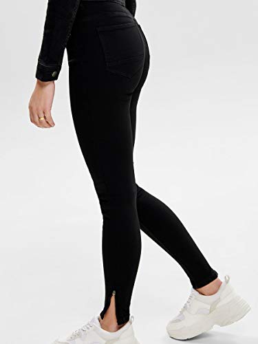 Only Onlkendell Eternal Ankle Black Vaqueros, Negro, 34 Medium para Mujer