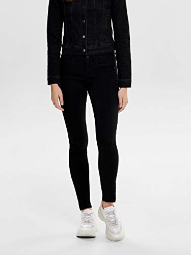 Only Onlkendell Eternal Ankle Black Vaqueros, Negro, 34 Medium para Mujer