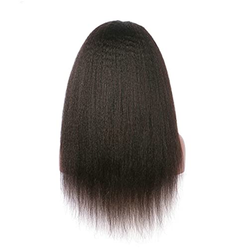 OUMIFA Pelucas Pelucas de Pelo sintéticas largas y esponjosas Pelucas Frontales de Encaje de Parte Media Densidad Pesada para Mujeres 22-26 Pulgadas Peluca de Fibra Pelucas de Cabello Humano