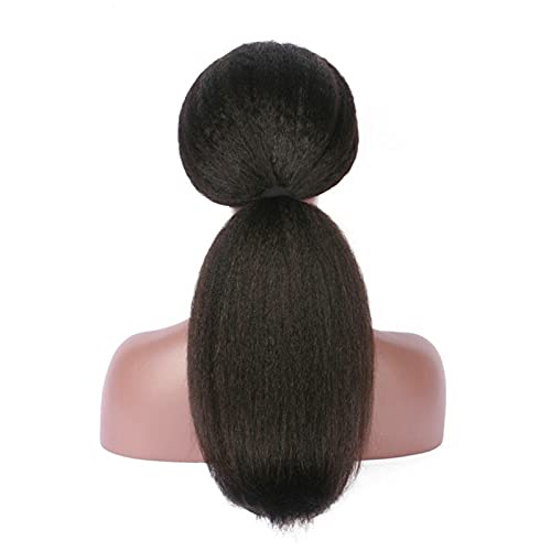 OUMIFA Pelucas Pelucas de Pelo sintéticas largas y esponjosas Pelucas Frontales de Encaje de Parte Media Densidad Pesada para Mujeres 22-26 Pulgadas Peluca de Fibra Pelucas de Cabello Humano