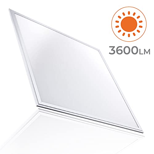 Panel LED 60x60cm 40W. Color Blanco Frio (6500K). 3600 Lumenes. Idoneo Techo Modular.