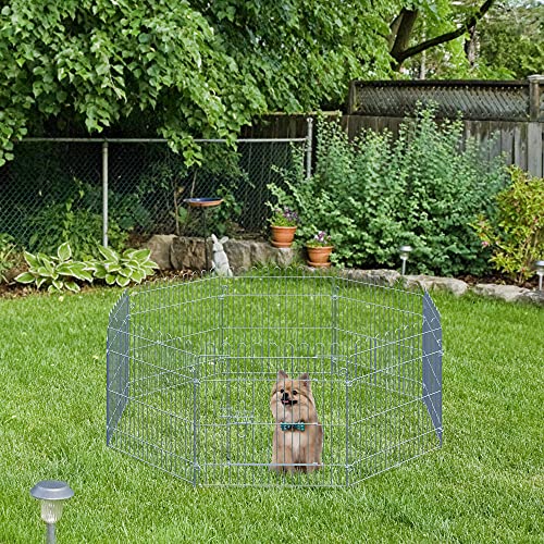 PawHut Parque para Cachorros Valla para Cachorros Animales Rejilla Medidas 63 x 60 CM
