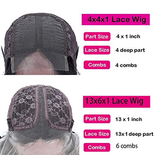 Peluca Brasileño corta rizado rizado T parte delantero Pelucas de cabello humano 150% Densidad 8-14 pulgadas 1 3x1 4x1 Parte de encaje transparente Bob pelucas for mujeres Extensiones cabello