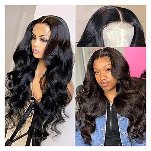 Peluca Peluca delantera del encaje del encaje de la onda Pelucas frontales del cordón del cabello humano for las mujeres negras Peluquería pre arrollada 8-30 pulgadas suelta peluca de onda profunda 15
