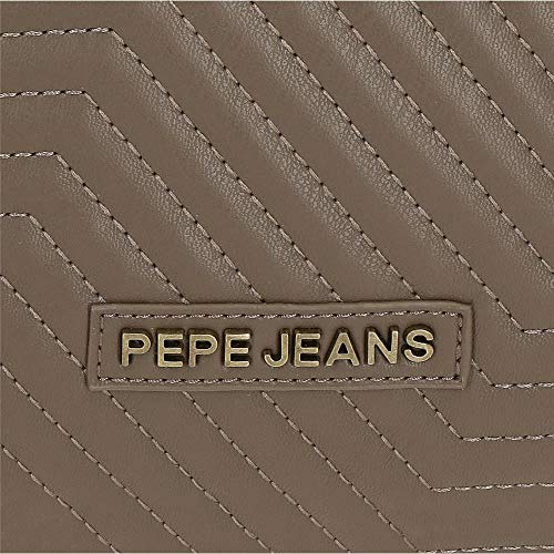 Pepe Jeans Amanda Billetero con Monedero Beige 10x8x3 cms Piel Sintética