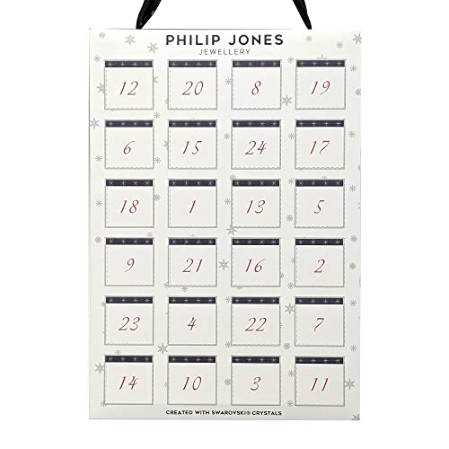 Philip Jones Calendario de Adviento de joyería creado con cristales austriacos