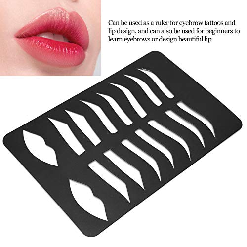 Plantilla de cejas 7 formas de cejas 1 forma de labio cejas plantillas de forma de labios para tatuajes de cejas y diseño de labios