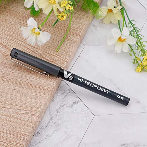 Pluma de posicionamiento del tatuaje, rotulador semipermanente impermeable del tatuaje rotulador Microblading ceja labio tatuaje rotulador de la piel(Negro)