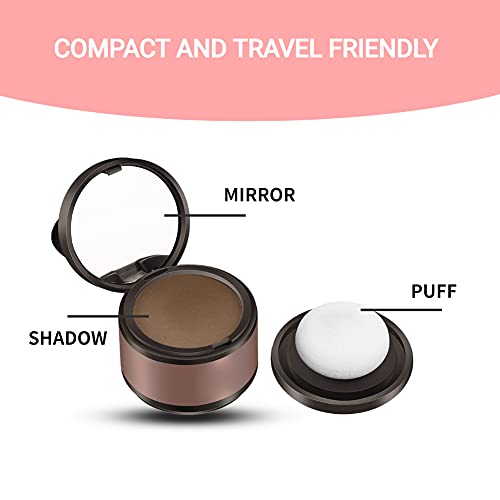 Polvo para el cabello, polvo para dar volumen al cabello, cobertura para la raíz y polvo para dar volumen al cabello Hairline Shadow Cover Up Relleno para el cabello(4#)