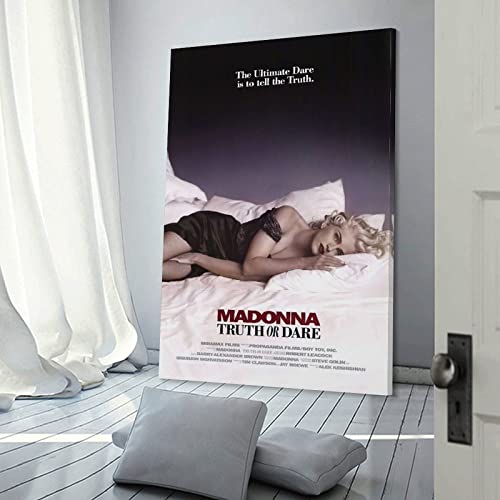 Póster de la película MADONNA TRUTH or DARE - Lienzo decorativo para pared (60 x 90 cm)