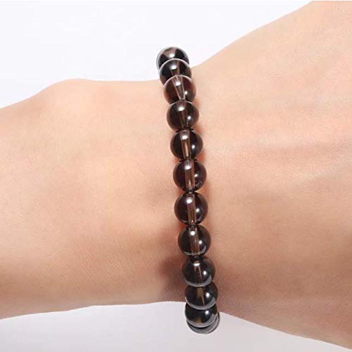 Pulsera de energía de cuarzo ahumado.