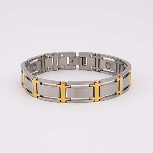 Pulsera Sabona Magnética- Artritis/Alivio del estrés - Pulseras para hombres y mujeres - Executive Symmetry Duet