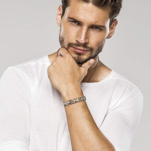 Pulsera Sabona Magnética- Artritis/Alivio del estrés - Pulseras para hombres y mujeres - Executive Symmetry Duet