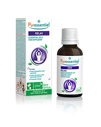 Puressentiel - Sueño & Relax - Aceites Esenciales Para Difusión Zen - 100% Puros Y Naturales - Proporciona Relajación Y Serenidad, No, Fresh, 30 Mililitro