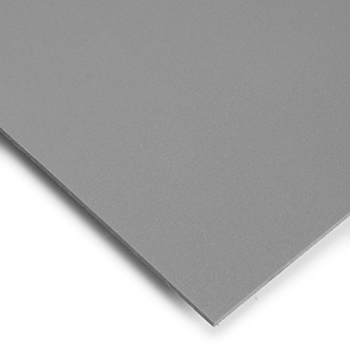 PVC Espumado Plancha Din A3 Medidas 29,7cm x 42cm Grueso 3mm Color gris