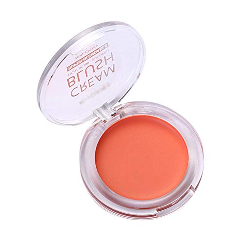 Qianren Face Cheek Blush Cream Naranja Rosa, Suave Natural y Ligero, Colorete Cremoso para Mejillas Maquillaje Elegante Colorete para Contornear