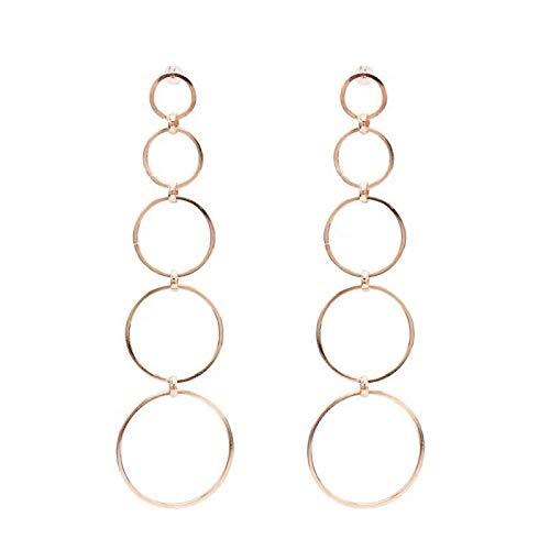 QYMX Pendiente Mujer, Aretes para Mujer Pendientes Pendientes de Circuito Largo Joyería de Moda Exagerada Fiesta Pendiente Club Nocturno