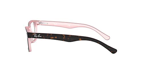 Ray-Ban 0Ry1531, Monturas de Gafas Unisex-Niños, Marrón (Top Havana on Opal Pink), 46