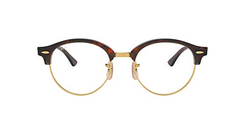Ray-Ban Clubround, Monturas de Gafas Unisex adulto, Marrón (Red Havana), 49