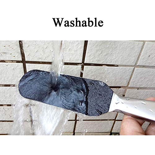 Recambios de limas para pies, recambios de papeles de lija, repuestos de limas abrasivas para pedicura, lima para pies de doble cara, color negro, paquete de 100 unidades