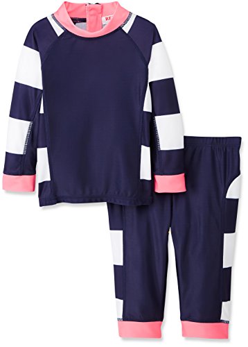 RED WAGON Top and Short Swimset Tankini para Niñas, Azul (Navy), 7 años