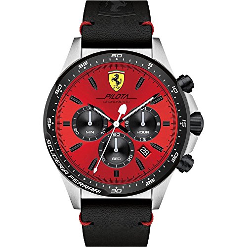 Reloj Scuderia Ferrari para Hombre 0830387, Negro (Rojo/Negro)