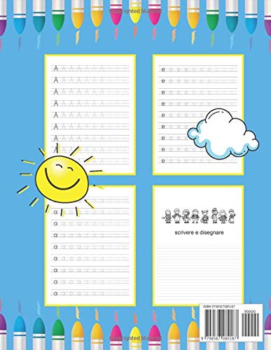Ricalcare Lettere 150 Pagine: Libri per Imparare a Scrivere Lettere | Scrivere e Disegnare| Prescolastica Bambini | Creativo Attivita| Pagine di Pratica per Tracciare Lettere. Disegno e Cancello