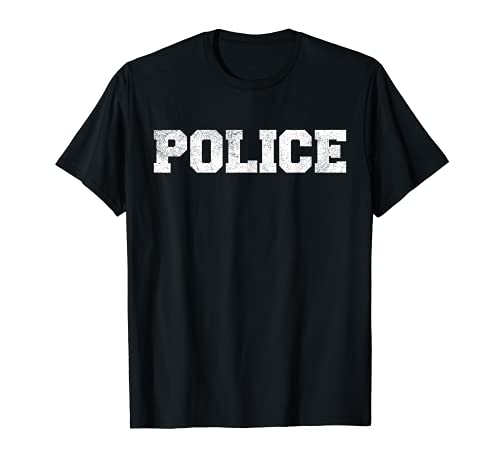 Ropa de disfraz de oficial de policía, equipo de Swat para hombres, mujeres y niños Camiseta