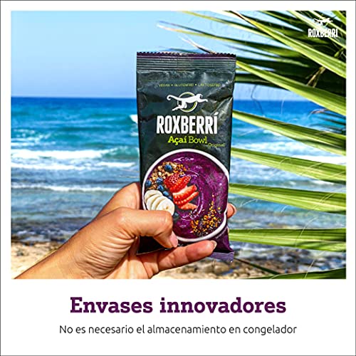 ROXBERRI® Acai Bowl Multipack - 12 x 150g Acaí pure - 12 paquetes de batido de bayas de Acai - Superfood de Brasil - preparación más rápida que el polvo de Acai