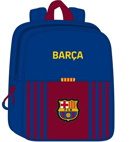 Safta Mochila Infantil de F.C. Barcelona 1ª Equipación 21/22, 220x100x270 mm, Azul Marino/Granate