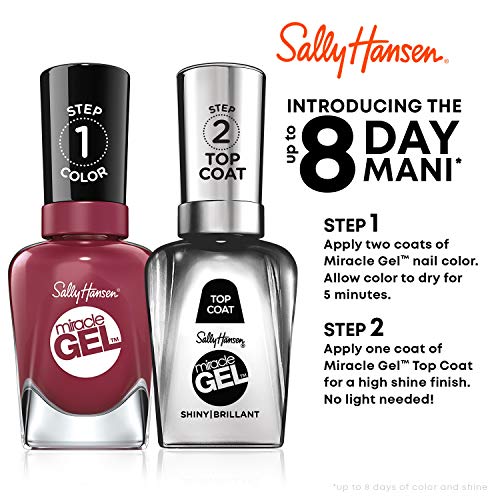 SALLY HANSEN - Miracle Gel Nail Polish Electric Pop - 0.5 fl. oz. (14.7 ml)