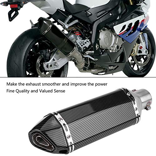 SANON Tubo de Escape de La Motocicleta Del Tubo de Escape Del Silenciador de La Motocicleta de 51 Mm / 2 Pulgadas