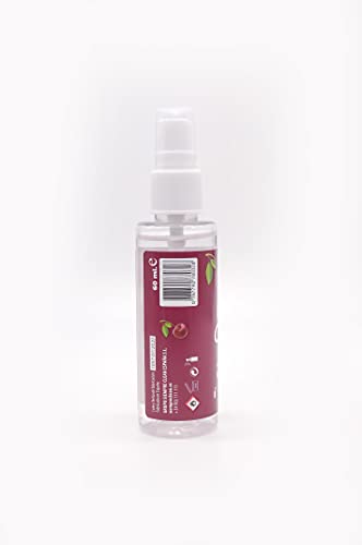 SiempreClean | Solución Hidroalcohólica Con Pulverizador | Higienizante Suave Con La Piel | 73% De Alcohol Etílico |, Perfume Cereza, 60 ml