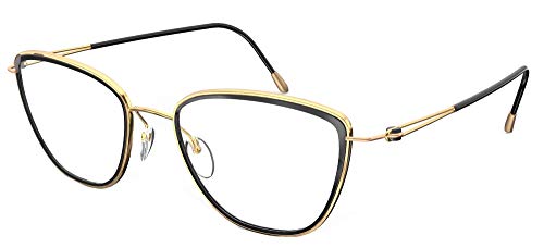 Silhouette Gafas de Vista LITE DUET 4555 Gold Black 50/19/0 mujer