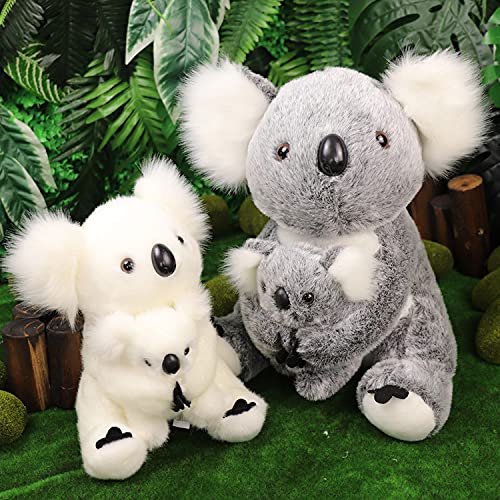 Simulación Koala muñeco de Peluche Koala muñeca zoológico Regalo para niños Gris 28cm
