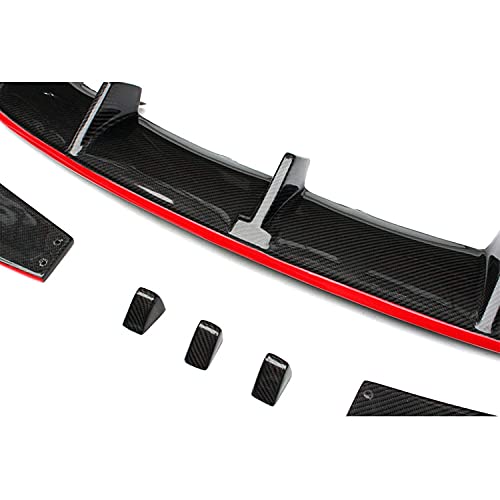 SIOM Alerón Difusor Trasero De Fibra De Carbono con Línea Roja Adecuado para Mercedes Benz Cla Class W117 Sport Edition 2013-2016 Cla45 Amg 2013-2016