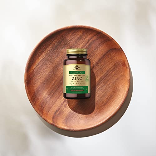 Solgar | Earth Source Koji Zinc Fermentado 25 mg | 30 Cápsulas Vegetales