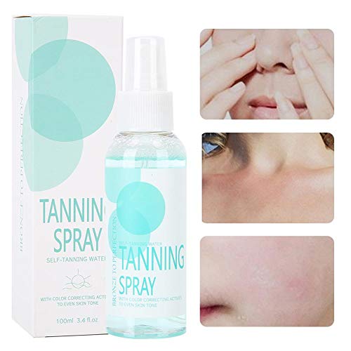 Spray autobronceador, spray bronceador de bronce 100ml spray bronceador natural piernas spray bronceador cuerpo autobronceador spray bronceador negro cara y cuerpo